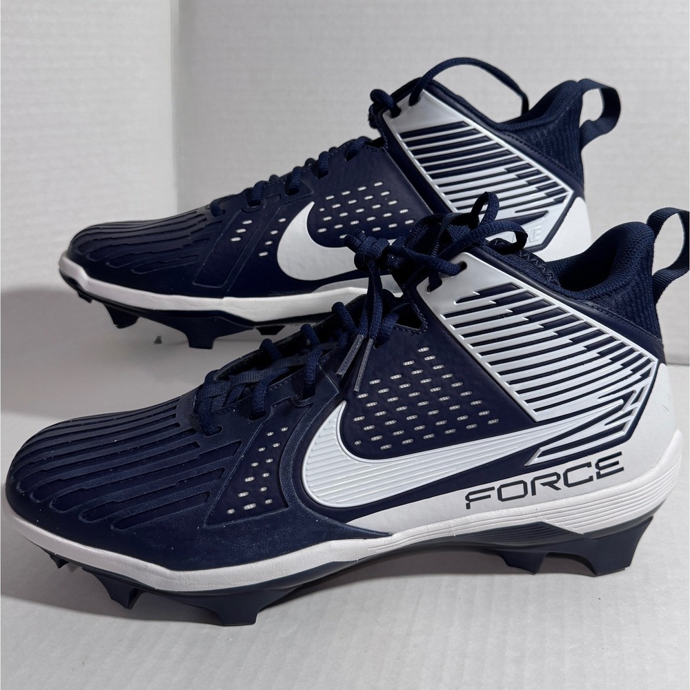 Nike‎ Force Savage Shark 2 Football Cleats Navy Blue White DA5453-400 Mens 15